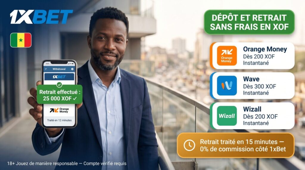 Moyens de recharger son compte sur le site 1xBet Sénégal
